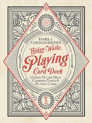 Rider Waite Playing Card Deck: 78-Card Poker Deck, Illustrated with Pamela Colman Smith Rider-Waite Tarot Images, Combines Tarot and Playing Cards, In - Other