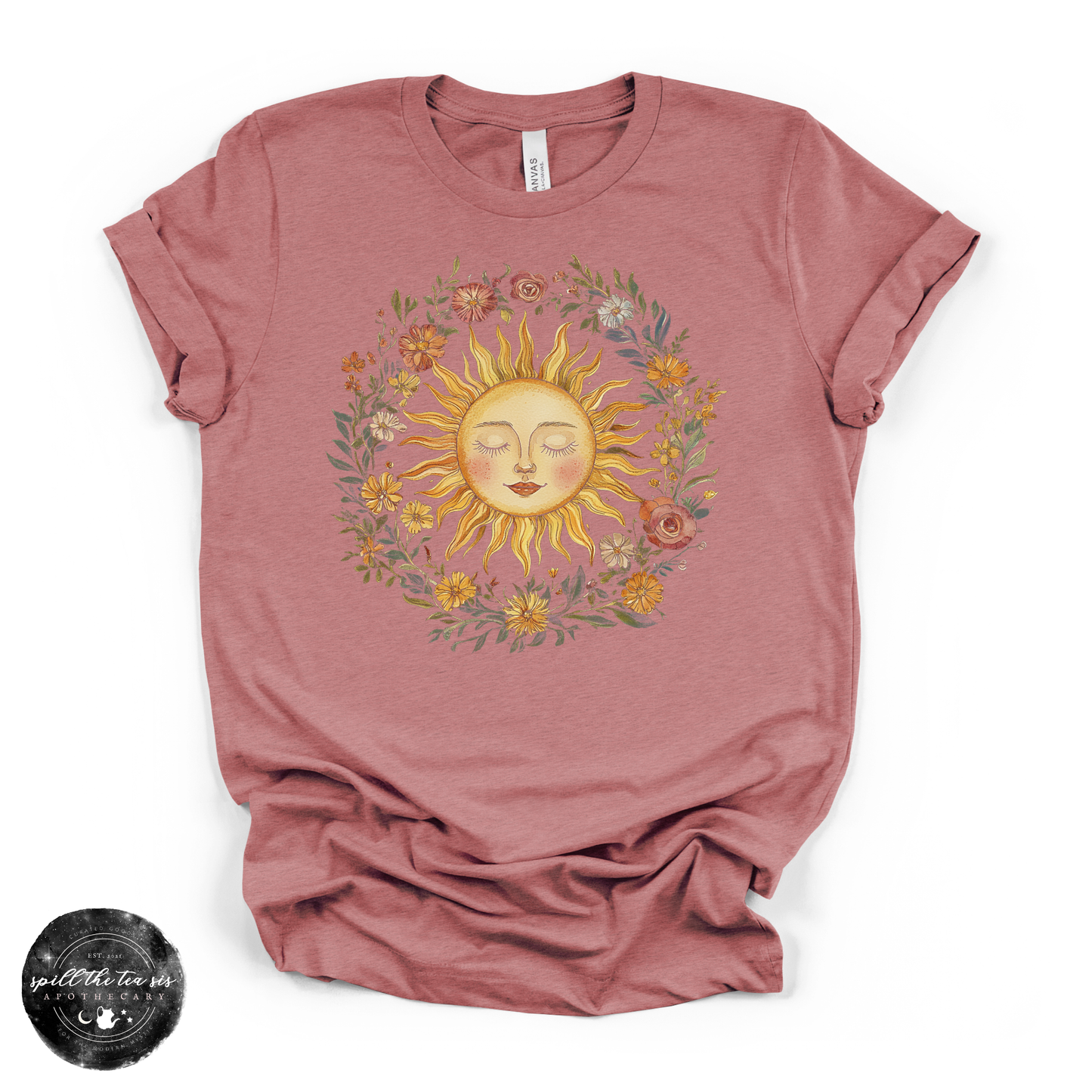 Celestial Sun | Mystical Sun Graphic T-Shirt