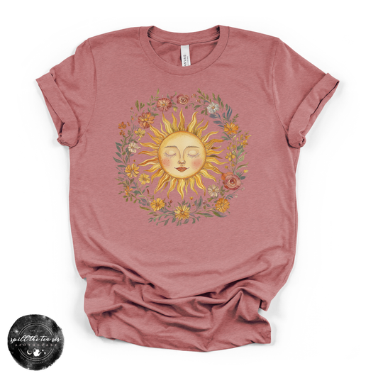 Celestial Sun | Mystical Sun Graphic T-Shirt