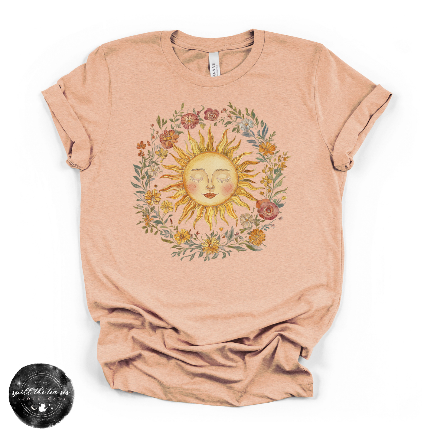 Celestial Sun | Mystical Sun Graphic T-Shirt