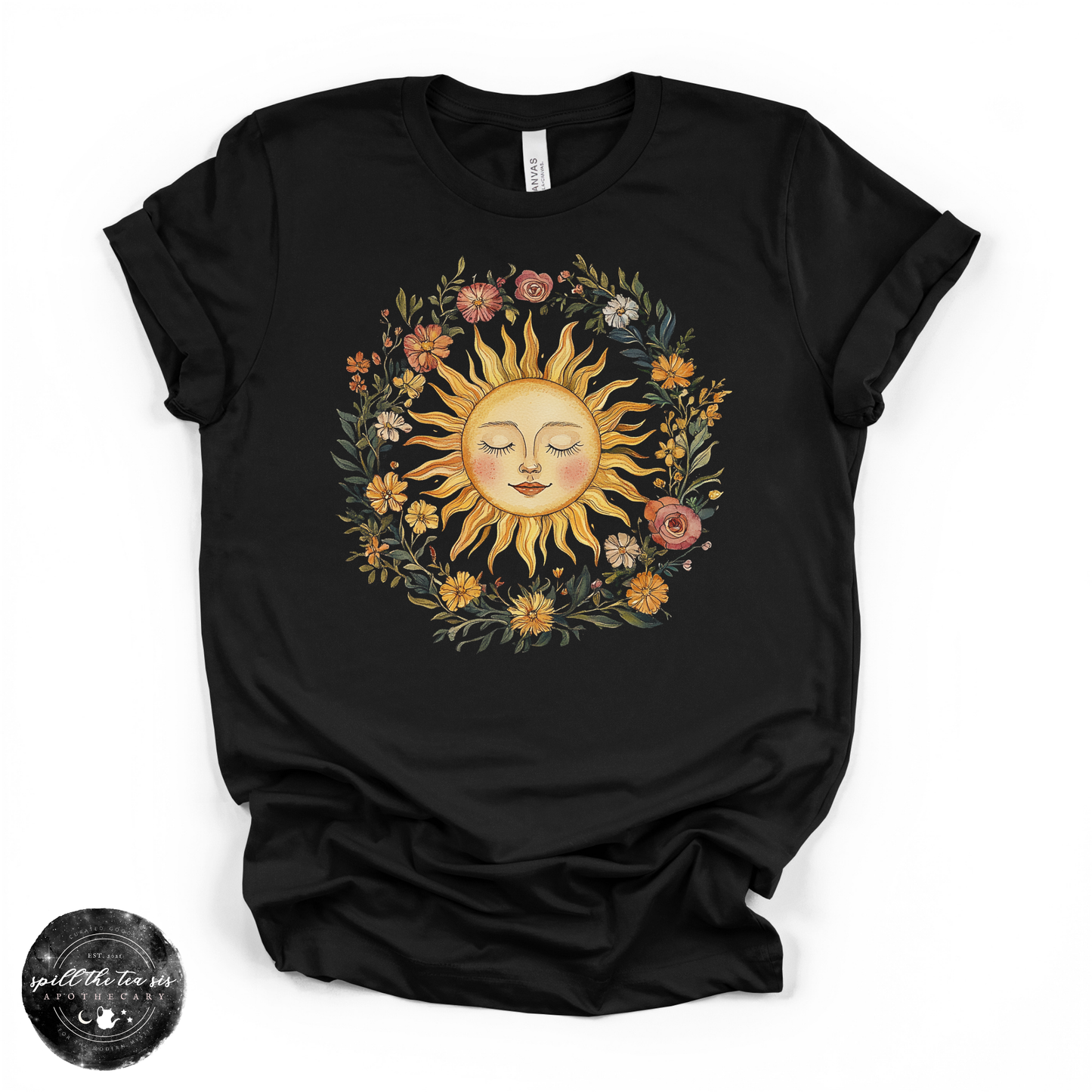 Celestial Sun | Mystical Sun Graphic T-Shirt