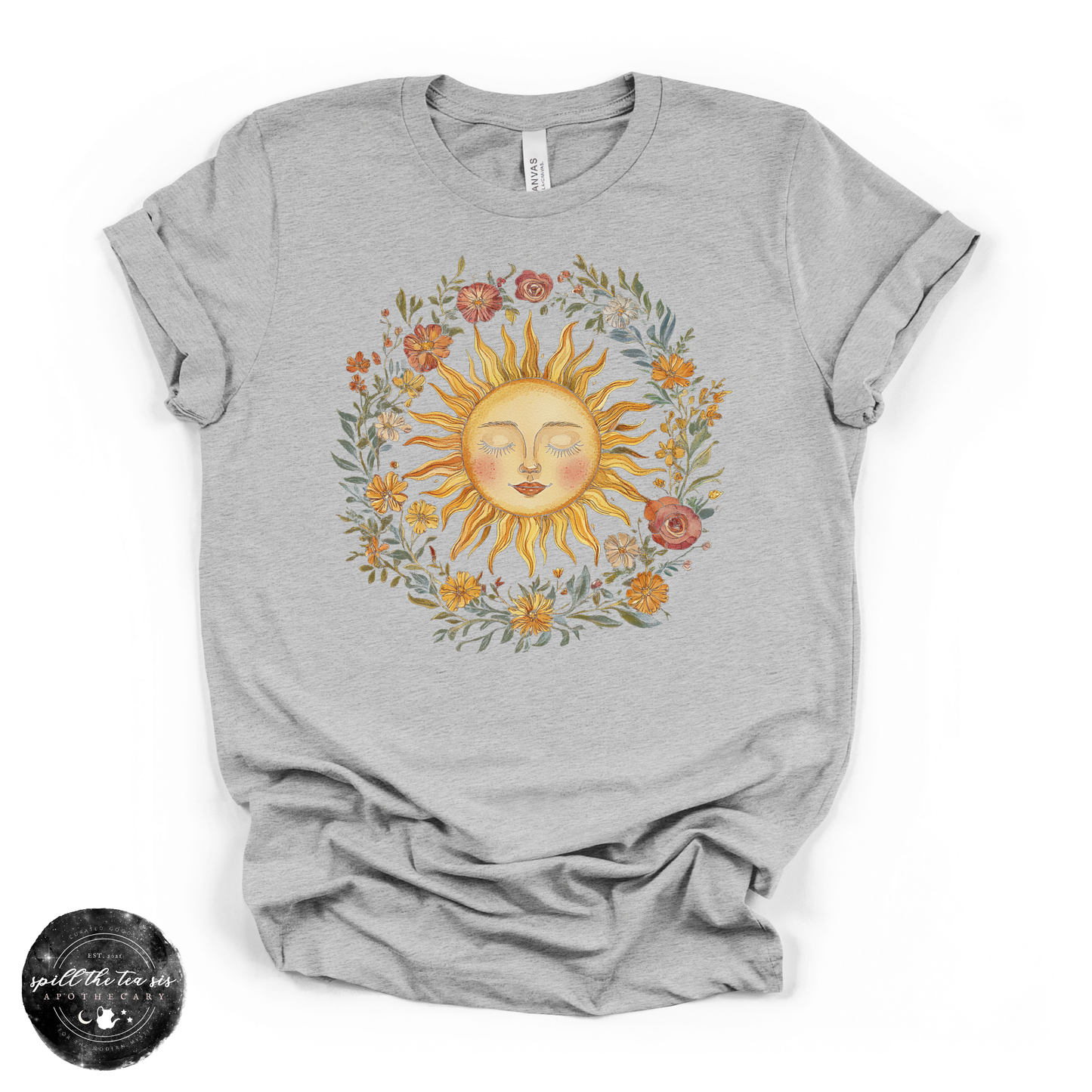 Celestial Sun | Mystical Sun Graphic T-Shirt