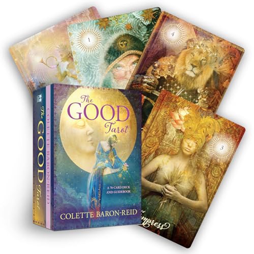 The Good Tarot: A 78-Card Modern Tarot Deck with the Four Elements - Air, Water, Earth, and Fire for Suits Inspirational Tarot Cards with Positive Aff - Other