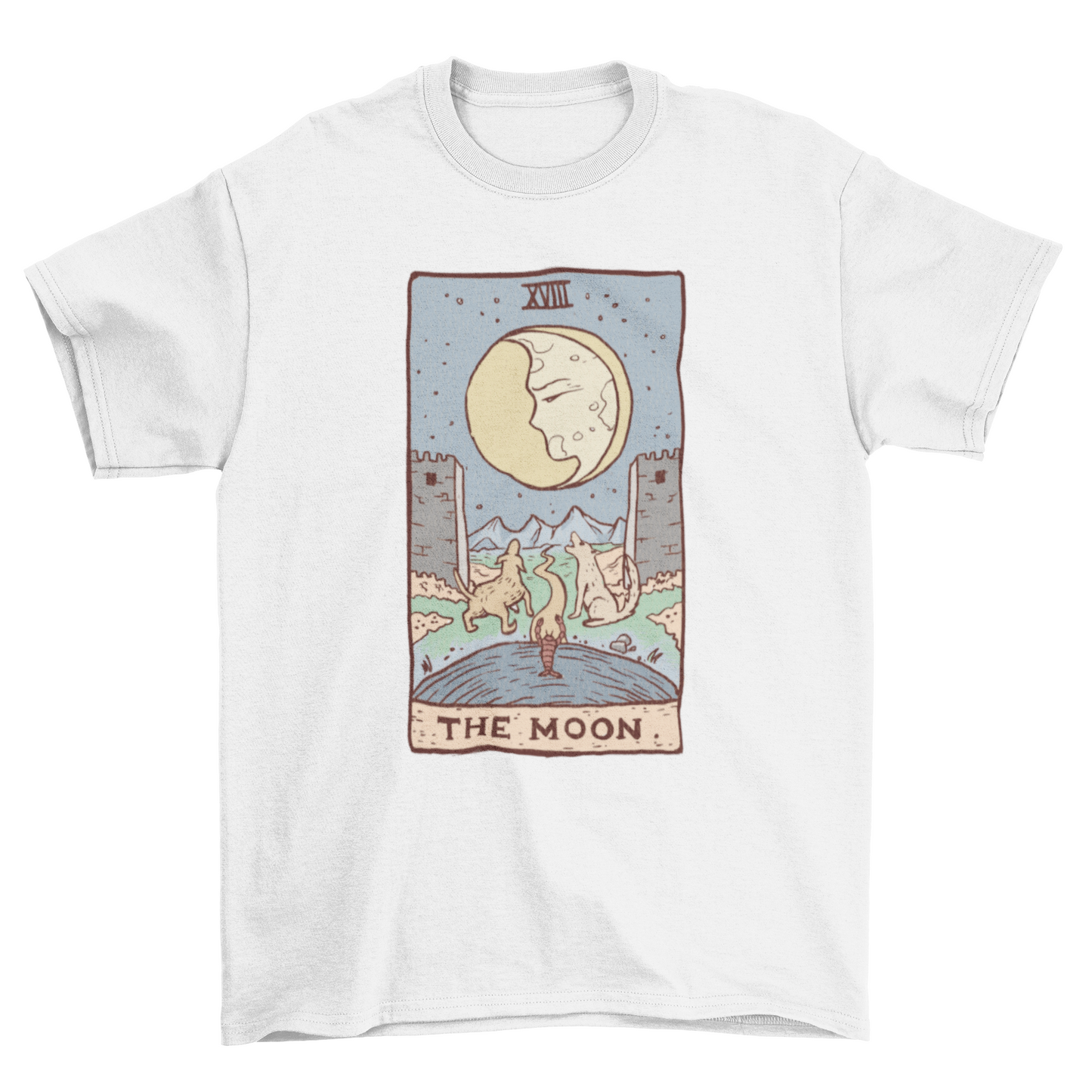 The moon tarot card t-shirt