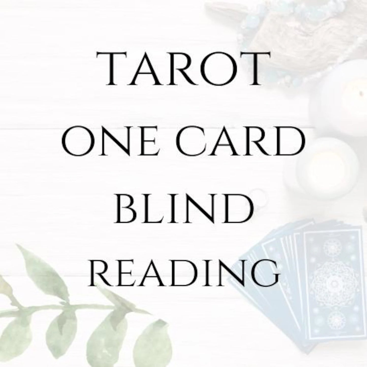 TAROT ONE CARD READING